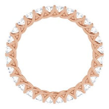Load image into Gallery viewer, 14K Rose 1 3/8 CTW Diamond Eternity Band
