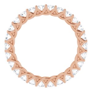14K Rose 1 1/2 CTW Diamond Eternity Band