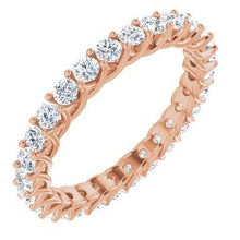 Load image into Gallery viewer, 14K Rose 1 3/8 CTW Diamond Eternity Band
