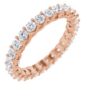 14K Rose 1 1/2 CTW Diamond Eternity Band