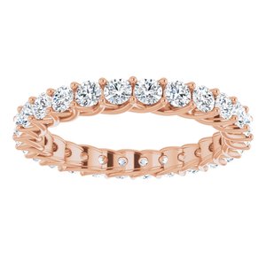 14K Rose 1 1/2 CTW Diamond Eternity Band