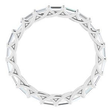 Load image into Gallery viewer, Platinum 3/4 CTW Diamond Eternity Band
