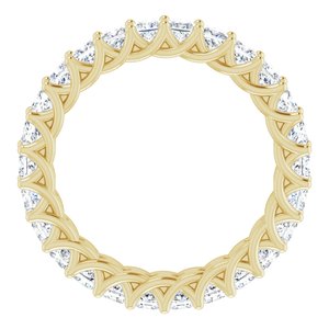 Bracelet d'éternité en diamant 14K jaune 2 3/8 CTW