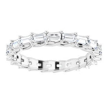 Load image into Gallery viewer, Platinum 3/4 CTW Diamond Eternity Band
