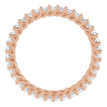Charger l&#39;image dans la galerie, 14K Rose 1 1/6 CTW Diamond Eternity Band
