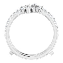 Load image into Gallery viewer, Platinum 1/2 CTW Diamond Ring Guard
