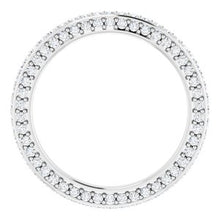 Load image into Gallery viewer, 14K White 3/4 CTW Diamond Eternity Band Size 5
