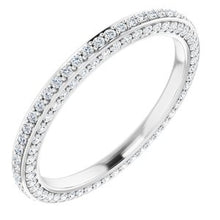 Charger l&#39;image dans la galerie, 14K White 3/4 CTW Diamond Eternity Band Taille 8
