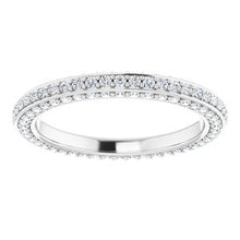 Load image into Gallery viewer, 14K White 3/4 CTW Diamond Eternity Band Size 5
