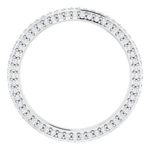 Charger l&#39;image dans la galerie, 14K White 3/4 CTW Diamond Eternity Band Taille 8
