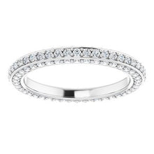 Charger l&#39;image dans la galerie, Platinum 5/8 CTW Diamond Eternity Band Taille 4
