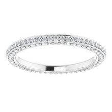 Load image into Gallery viewer, 14K White 3/4 CTW Diamond Eternity Band Size 7.5
