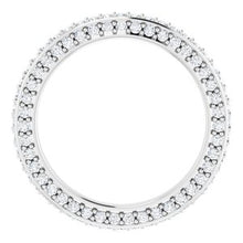Charger l&#39;image dans la galerie, Platinum 5/8 CTW Diamond Eternity Band Taille 4
