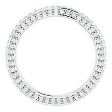 Charger l&#39;image dans la galerie, 14K White 3/4 CTW Diamond Eternity Band Taille 5.5
