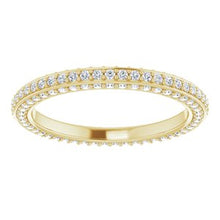 Load image into Gallery viewer, 14K Yellow 3/4 CTW Diamond Eternity Band Size 6.5
