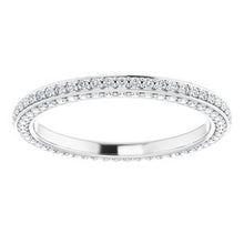 Charger l&#39;image dans la galerie, 14K White 3/4 CTW Diamond Eternity Band Taille 8
