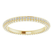 Charger l&#39;image dans la galerie, 14K Jaune 3/4 CTW Diamond Eternity Band Taille 8
