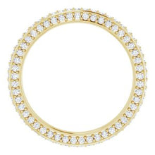 Load image into Gallery viewer, 14K Yellow 3/4 CTW Diamond Eternity Band Size 6.5
