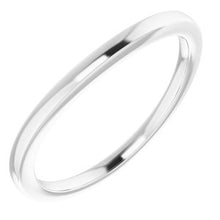 Charger l'image dans la galerie, Sterling Silver Band for 6.5 mm Round Ring
