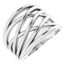 Load image into Gallery viewer, Sterling Silver Criss-Cross Ring
