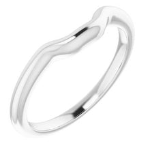 Load image into Gallery viewer, Sterling Silver Band for 7 mm Asscher Ring
