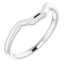 Load image into Gallery viewer, Sterling Silver Band for 9x7 mm Emerald Ring
