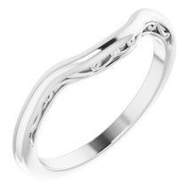 Load image into Gallery viewer, Sterling Silver  9x7 mm Emerald Wedding Band
