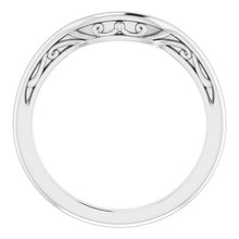 Load image into Gallery viewer, Sterling Silver  9 mm Asscher Wedding Band
