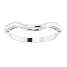 Load image into Gallery viewer, Sterling Silver  9x7 mm Emerald Wedding Band
