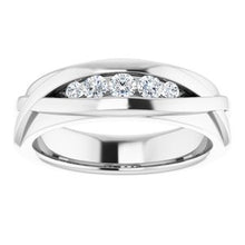 Load image into Gallery viewer, Platinum 1/3 CTW Diamond Men's Ring
