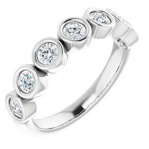 Platinum 3/4 CTW Diamond Anniversary Band