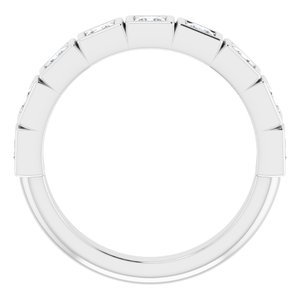 Bande d'anniversaire en diamant blanc 3/4 CTW 14K