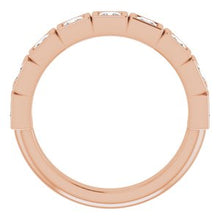 Charger l&#39;image dans la galerie, 14K Rose 3/4 CTW Diamond Anniversary Band
