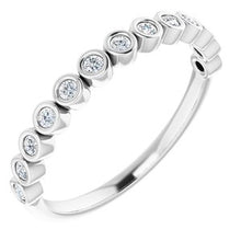 Load image into Gallery viewer, Bezel Set Anniversary Band
