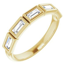 Load image into Gallery viewer, 14K Yellow 5/8 CTW Diamond Anniversary Band
