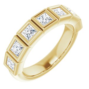 14K Yellow 1 1/8 CTW Diamond Anniversary Band
