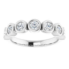 Load image into Gallery viewer, Platinum 3/4 CTW Diamond Anniversary Band
