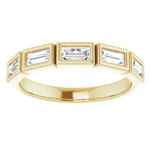 Load image into Gallery viewer, 14K Yellow 5/8 CTW Diamond Anniversary Band
