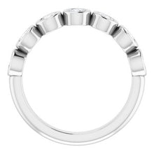 Load image into Gallery viewer, Platinum 3/4 CTW Diamond Anniversary Band
