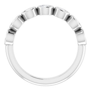 Platinum 3/4 CTW Diamond Anniversary Band