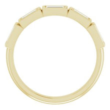 Load image into Gallery viewer, 14K Yellow 5/8 CTW Diamond Anniversary Band
