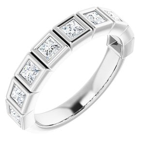 Bande d'anniversaire en diamant blanc 3/4 CTW 14K