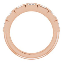 Load image into Gallery viewer, 14K Rose 1 1/8 CTW Diamond Anniversary Band

