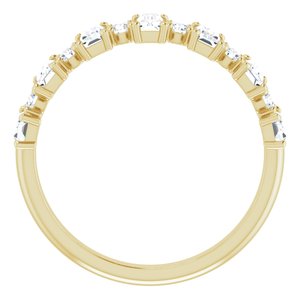 14K Yellow 1 CTW Diamond Anniversary Band