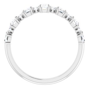 14K White 1 CTW Diamond Anniversary Band