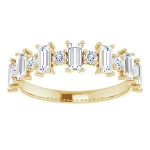 14K Yellow 1 CTW Diamond Anniversary Band