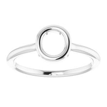 Load image into Gallery viewer, Sterling Silver Initial O Ring
