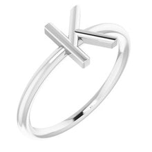Charger l'image dans la galerie, Sterling Silver Initial K Ring
