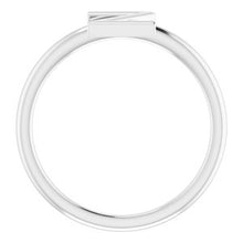 Load image into Gallery viewer, Sterling Silver Initial Z Ring
