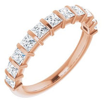 Load image into Gallery viewer, 14K Rose 1 CTW Diamond Anniversary Band
